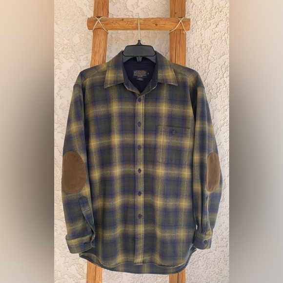 PENDLETON MEN'S PLAID ELBOW-PATCH TRAIL SHIRT (BRAND NEW) - Picture 4 of 9